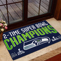 Seattle Seahawks 2025 Super Bowl LX Champions Custom Doormat – TANTN21030