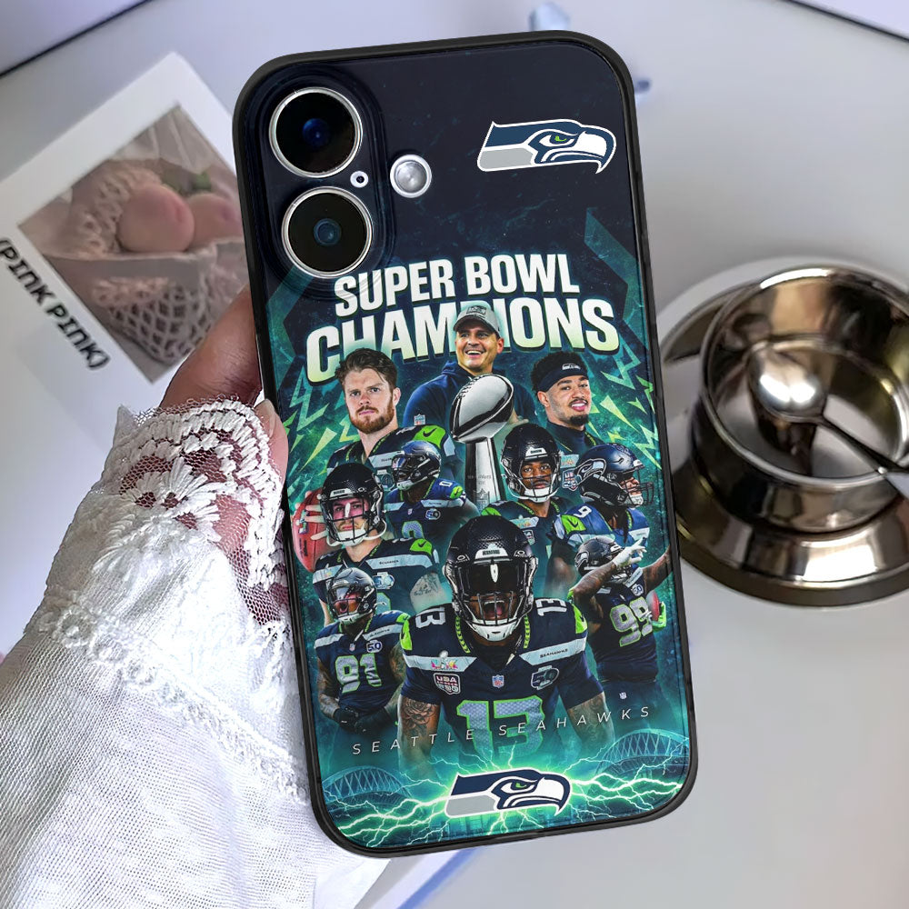 Seattle Seahawks 2025 Super Bowl LX Champions Phone Case – TMTHU3879