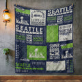 Seattle Seahawks 2025 Super Bowl LX Champions Quilt Blanket – TMTHU3942