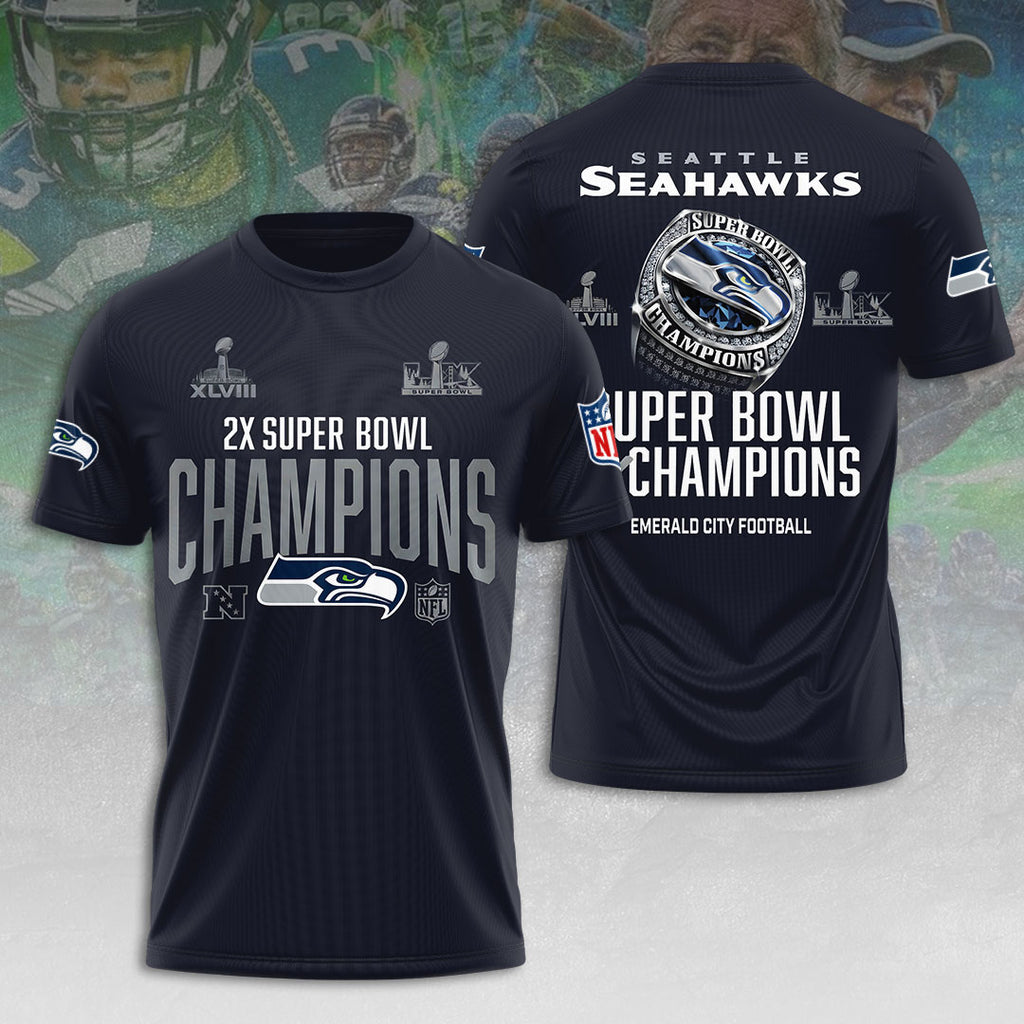 Seattle Seahawks 2025 Super Bowl LX Champions 3D Apparel – HOATT16176