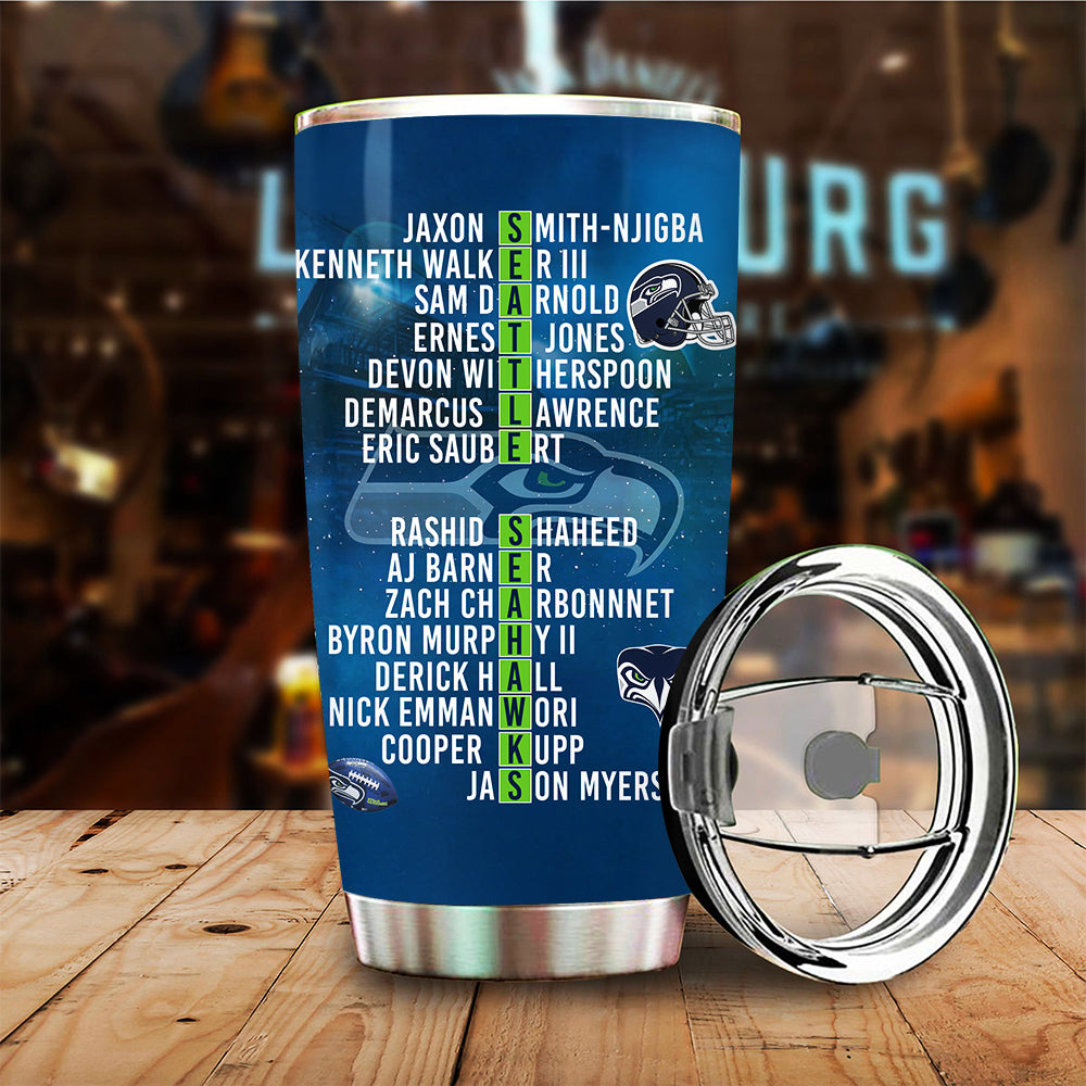 Seattle Seahawks 2025 Super Bowl LX Champions Tumbler Cup – TMTHU4025