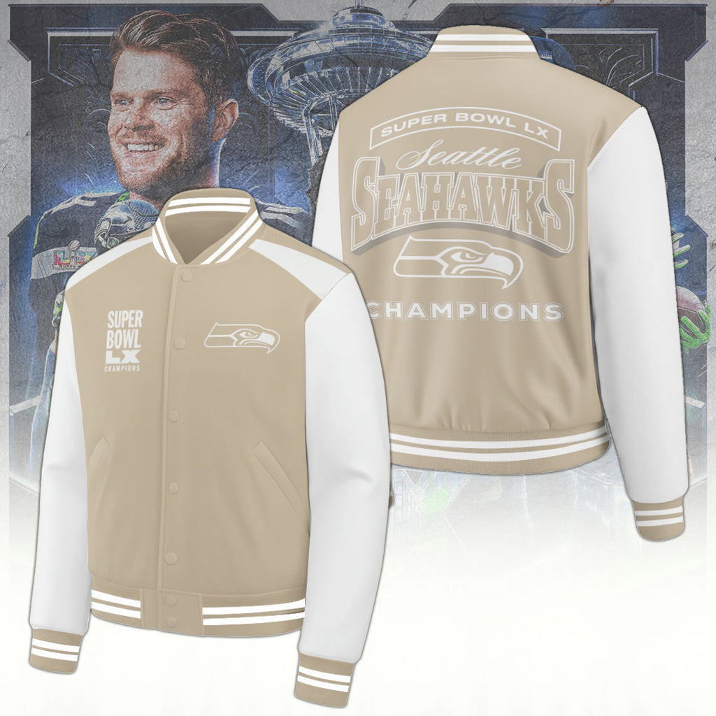 Seattle Seahawks 2025 Super Bowl LX Champions Varsity Jacket – TANTN20994