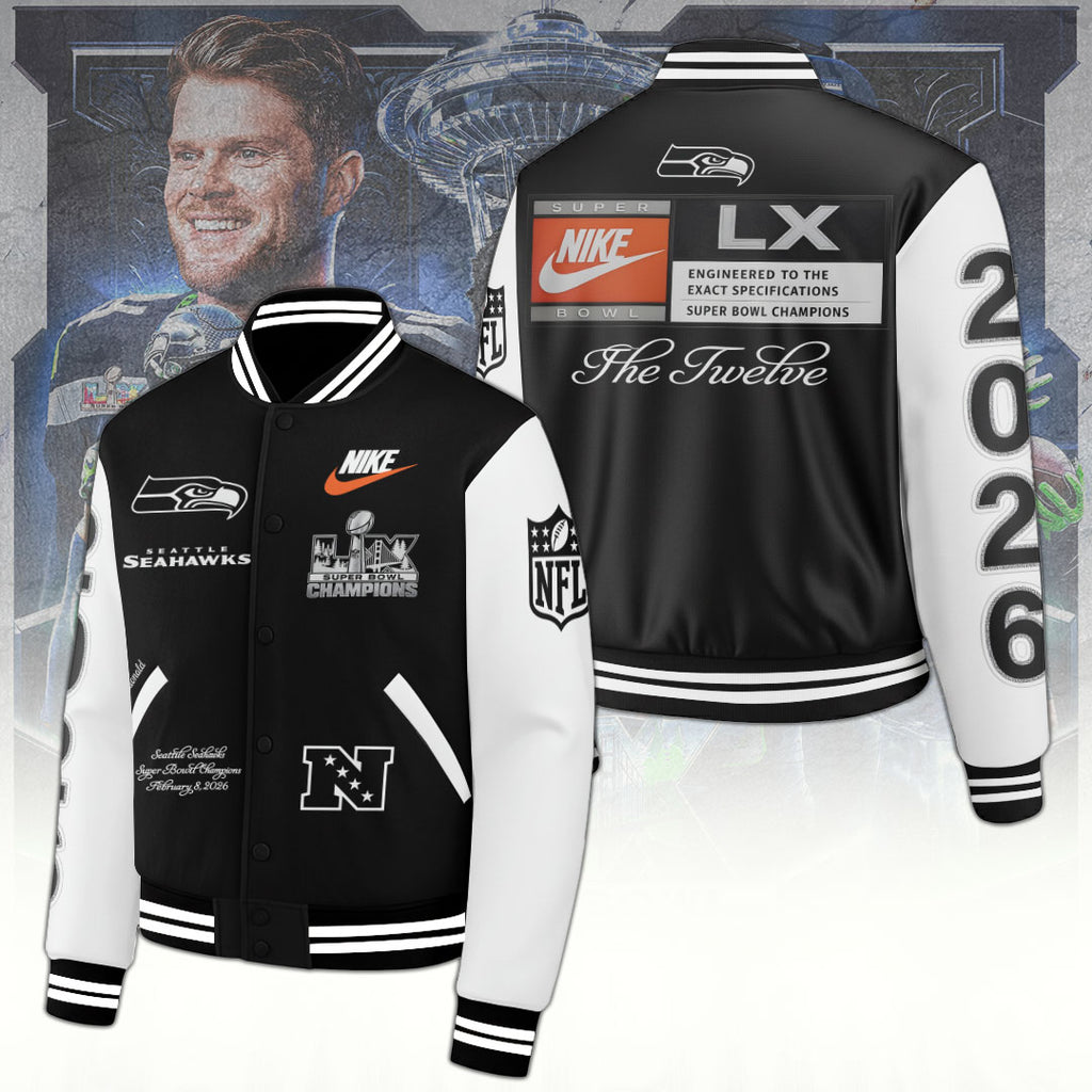 Seattle Seahawks 2025 Super Bowl LX Champions Varsity Jacket – TANTN21022