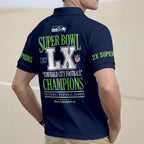 Seattle Seahawks 2025 Super Bowl LX Champions Zip Polo Shirt – HOATT16280