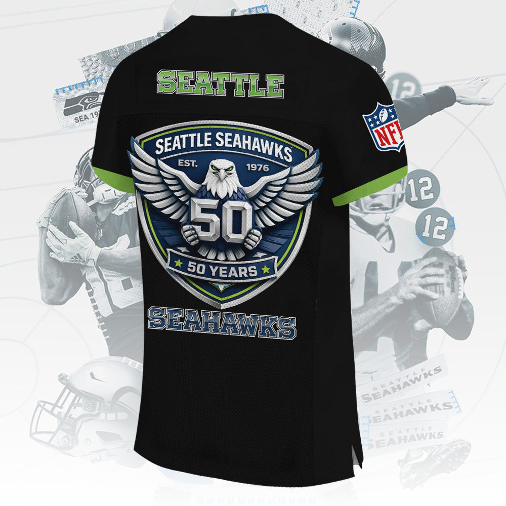 Seattle Seahawks 3D Football Jersey – TMTHU3767