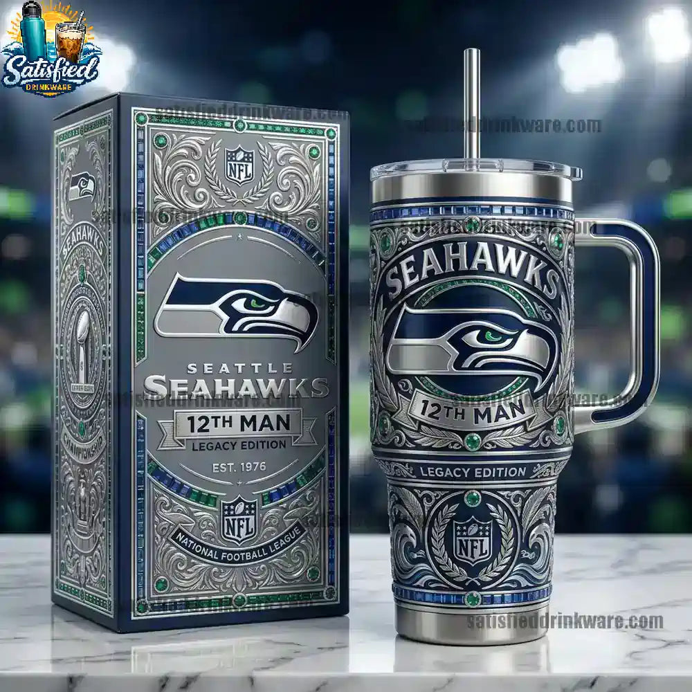 Seattle Seahawks 40oz Edition Yeti Tumbler