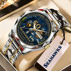 Seattle Seahawks 50th Anniversary Alloy Luxury Quartz Watch – MAITM14427