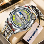 Seattle Seahawks 50th Anniversary Alloy Luxury Quartz Watch – MAITM14639