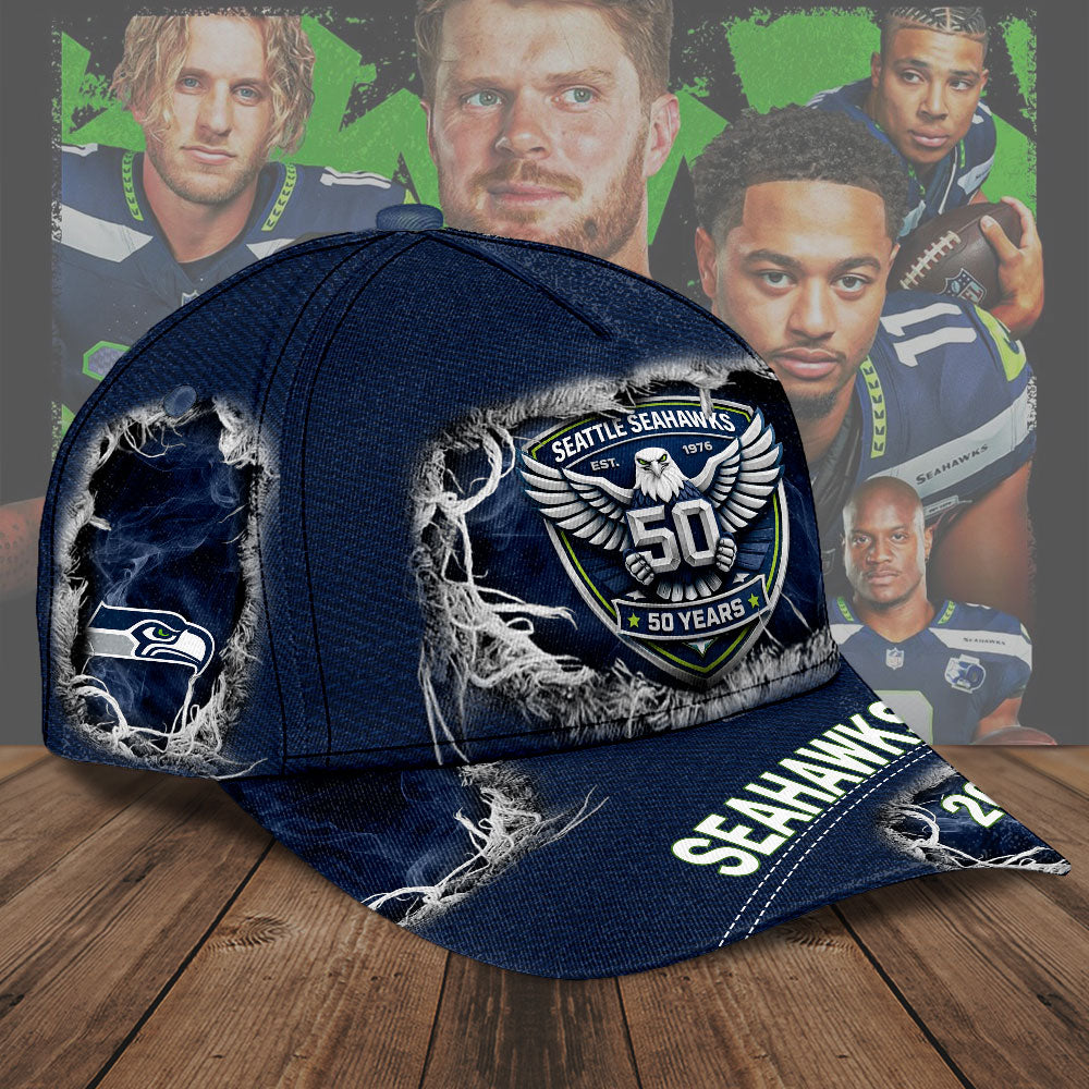 Seattle Seahawks 50th Anniversary Classic Cap – TMTHU3276