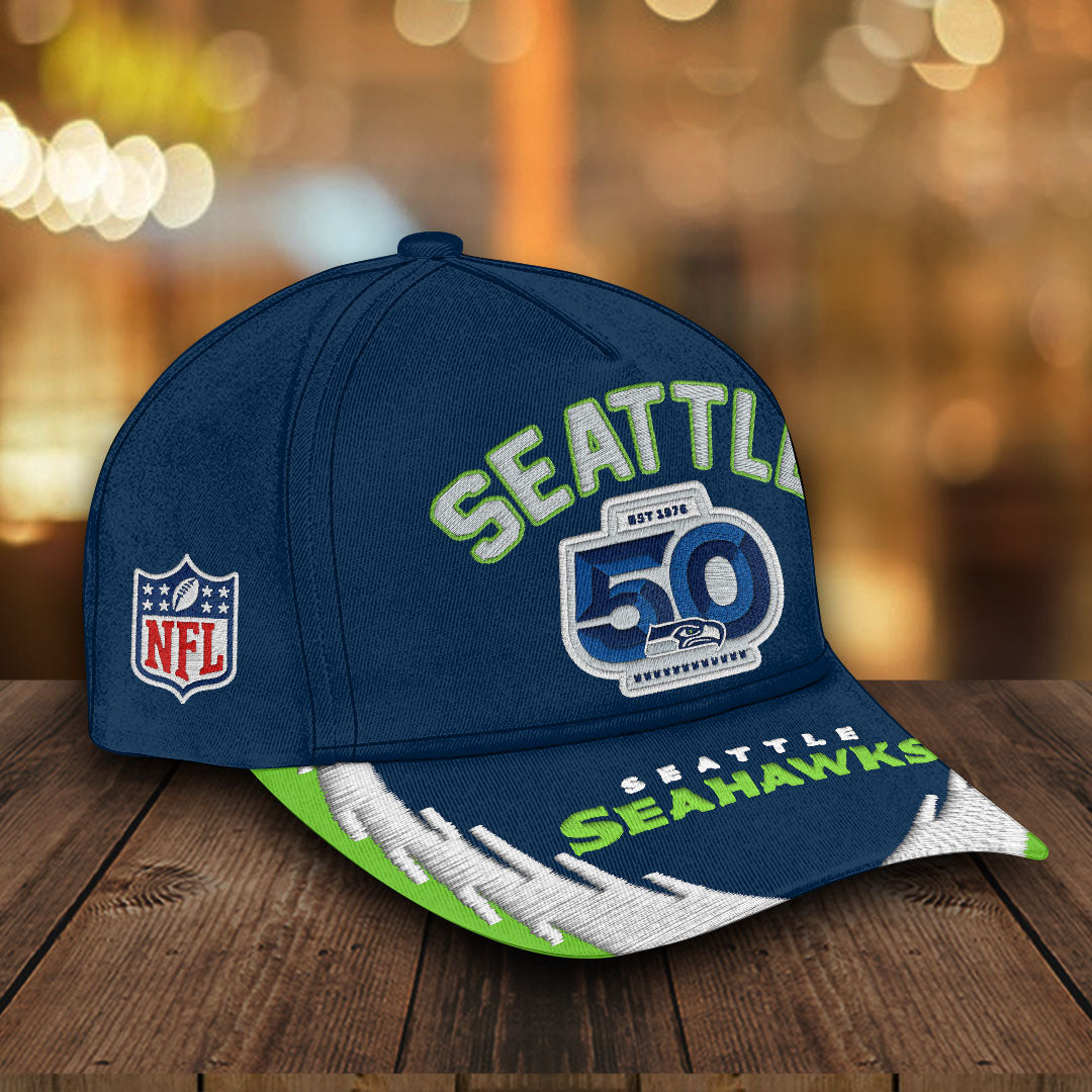 Seattle Seahawks 50th Anniversary Classic Cap – HOATT15713
