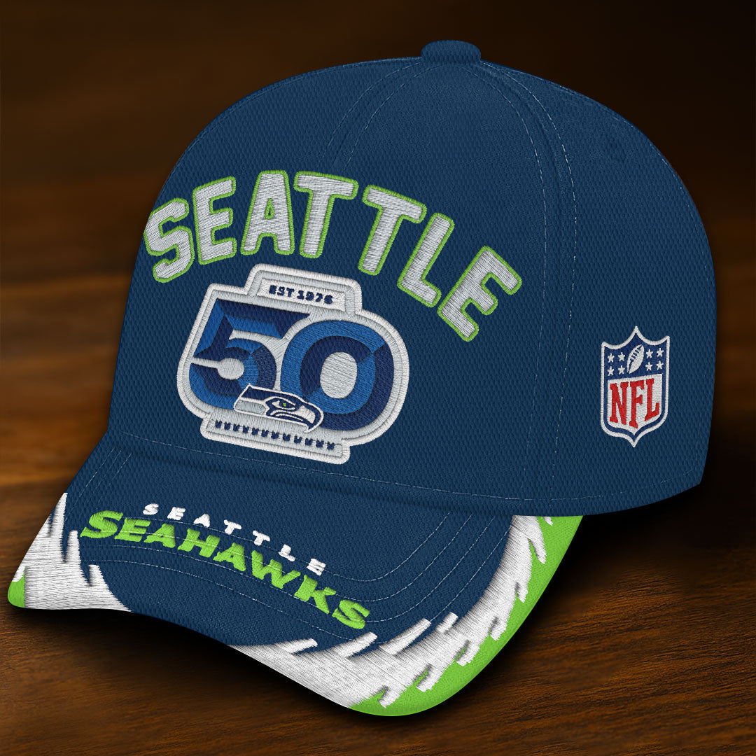 Seattle Seahawks 50th Anniversary Classic Cap – HOATT15713