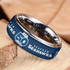 Seattle Seahawks 50th Anniversary Custom Alloy Ring – MAITM14455