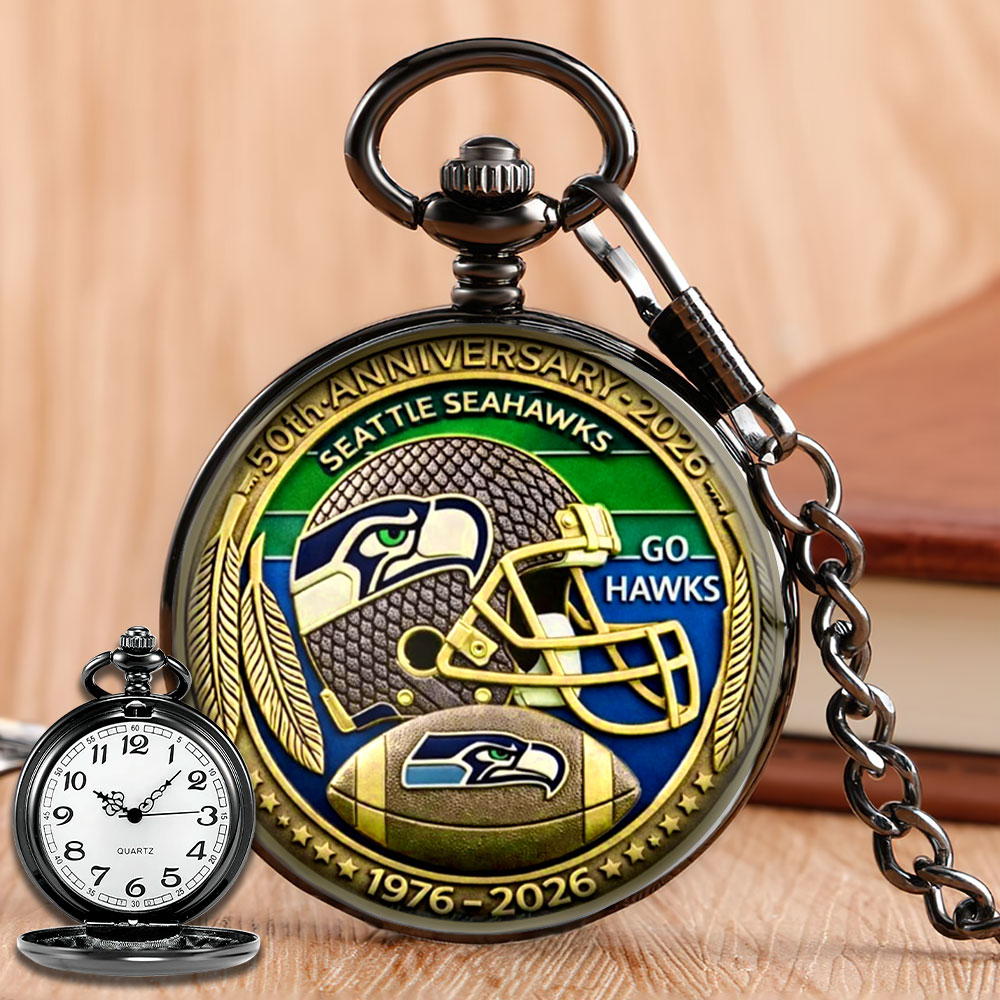 Seattle Seahawks 50th Anniversary Pocket Watch – MAITM14584