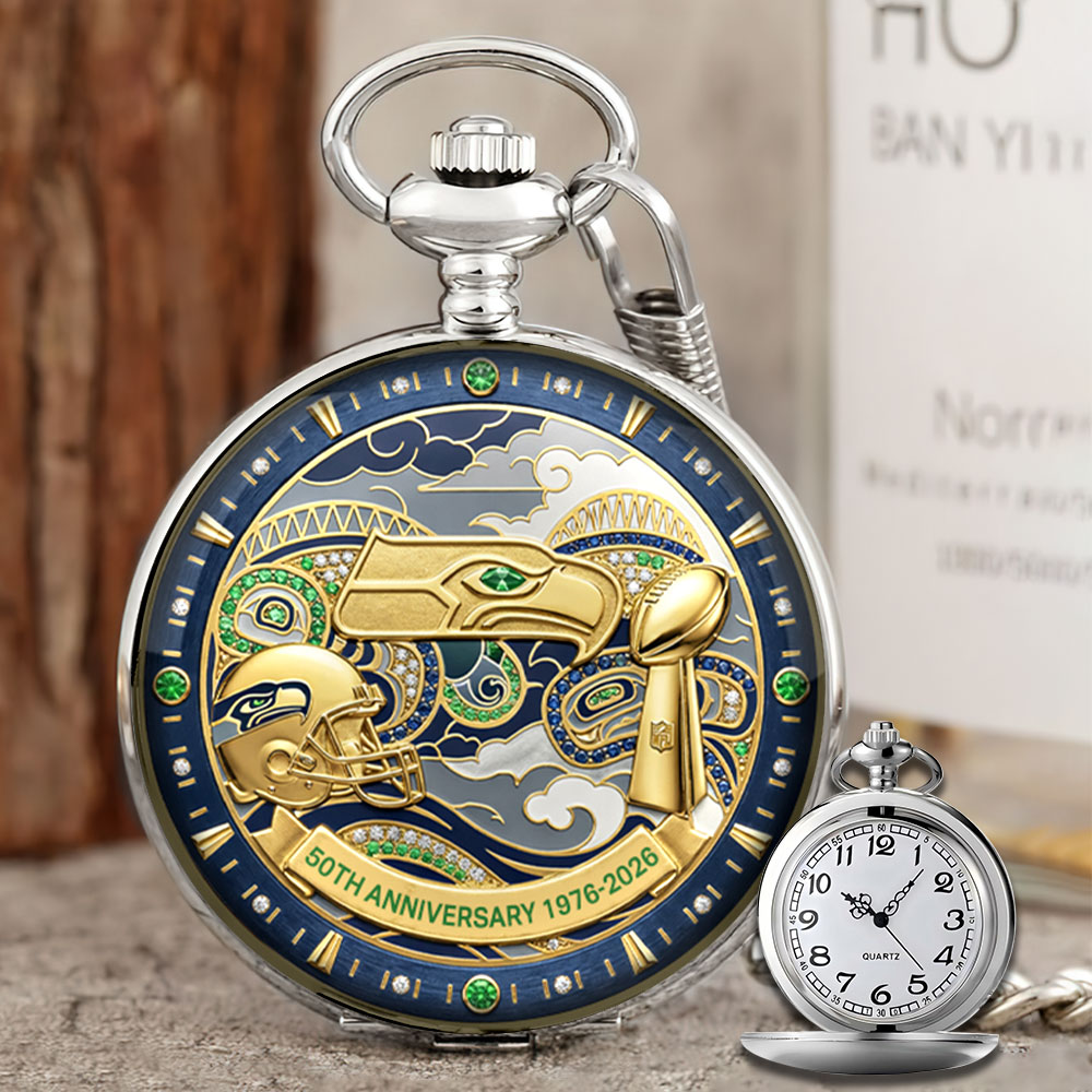 Seattle Seahawks 50th Anniversary Pocket Watch – MAITM14585