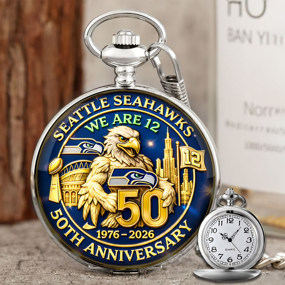 Seattle Seahawks 50th Anniversary Pocket Watch – MAITM14586