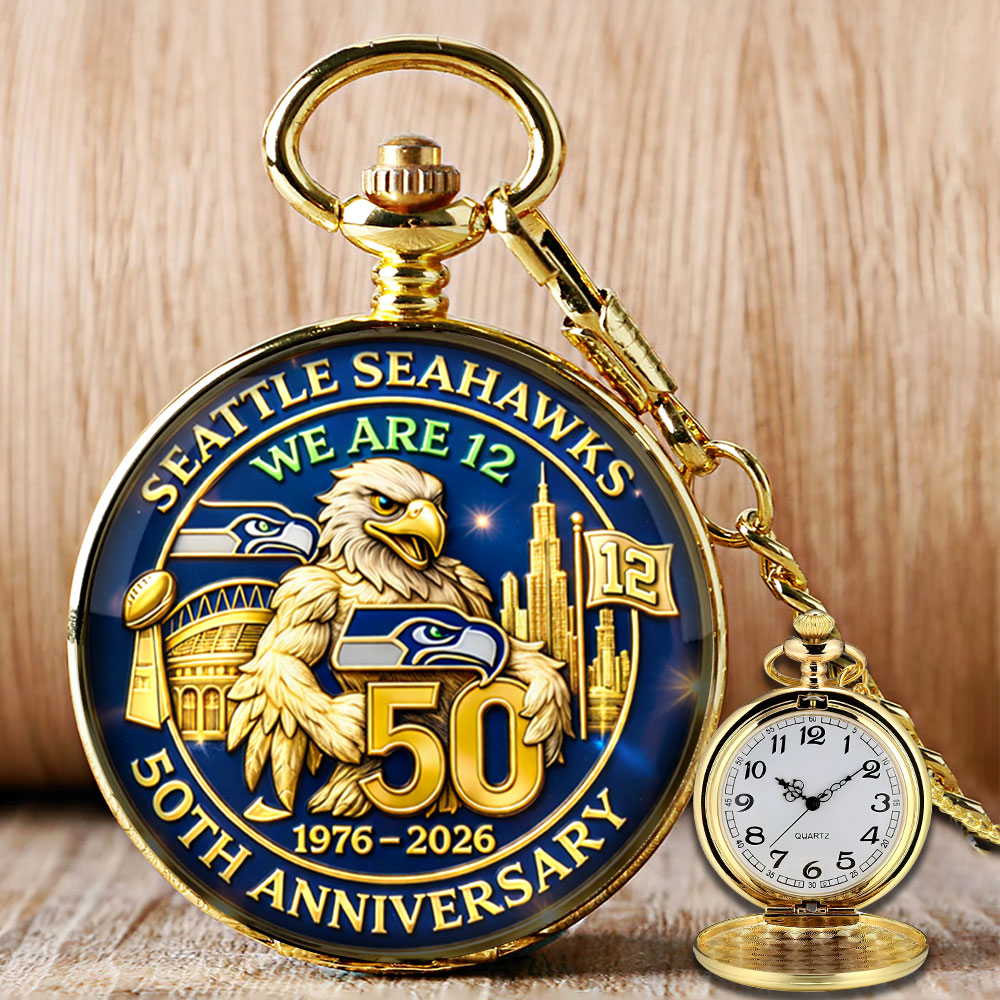 Seattle Seahawks 50th Anniversary Pocket Watch – MAITM14586