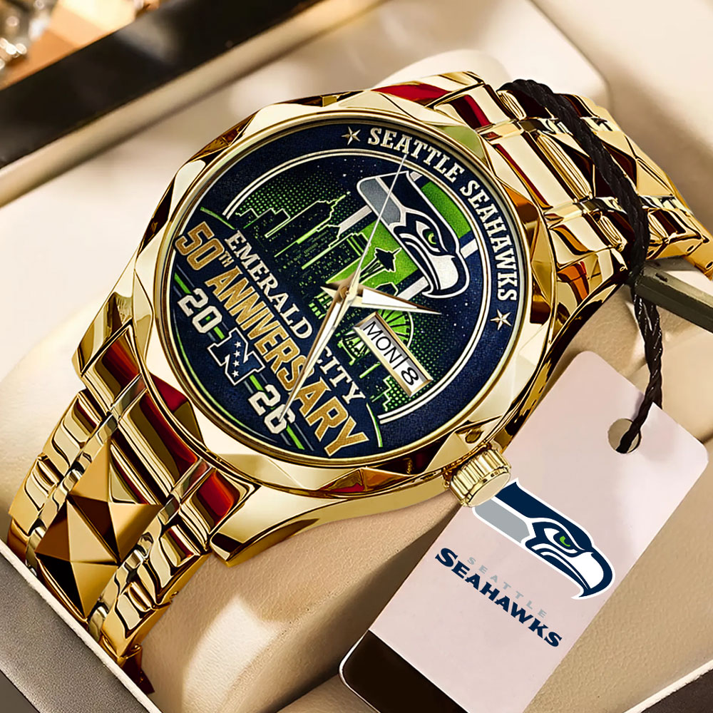 Seattle Seahawks Alloy Luxury Quartz Watch – TMTHU3075