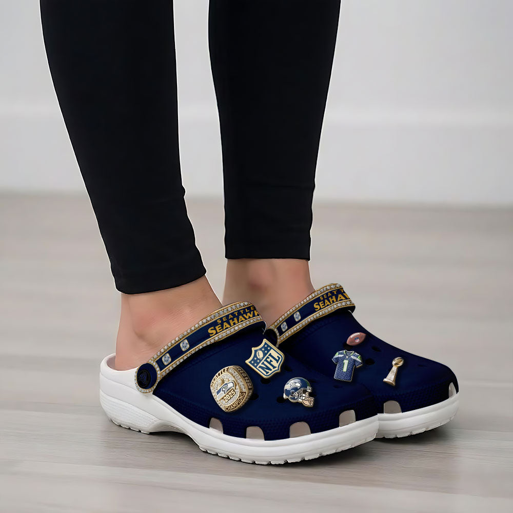 Seattle Seahawks Custom Clogs – TMTHU3730