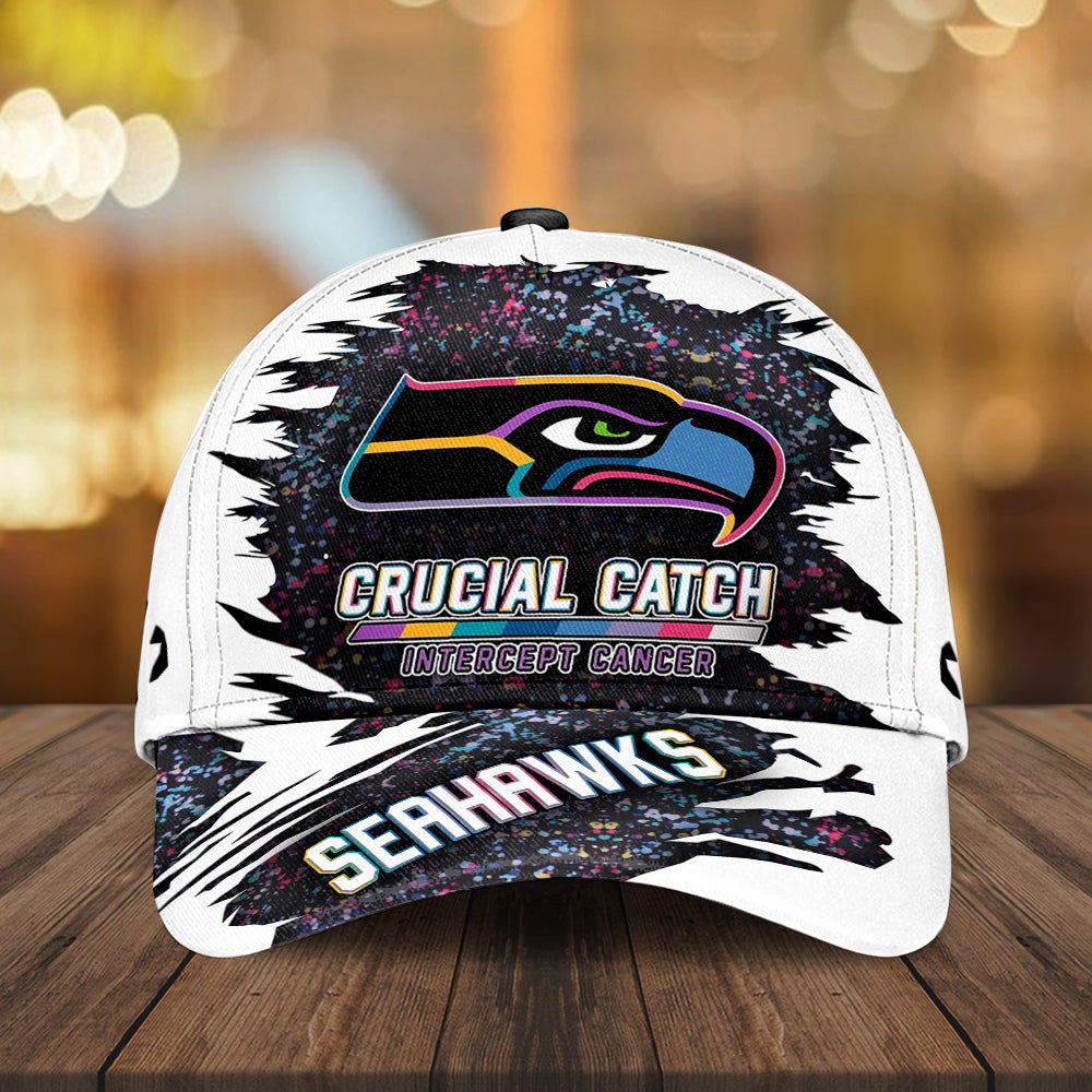 Seattle Seahawks x Crucial Catch Intercept Cancer Classic Cap – MAITM12975