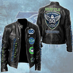 Seattle Seahawks Motorcycle Leather Jacket – TMTHU3410