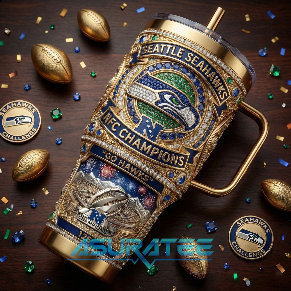 Seattle Seahawks NFC Champions Limited Edition YETI Tumbler