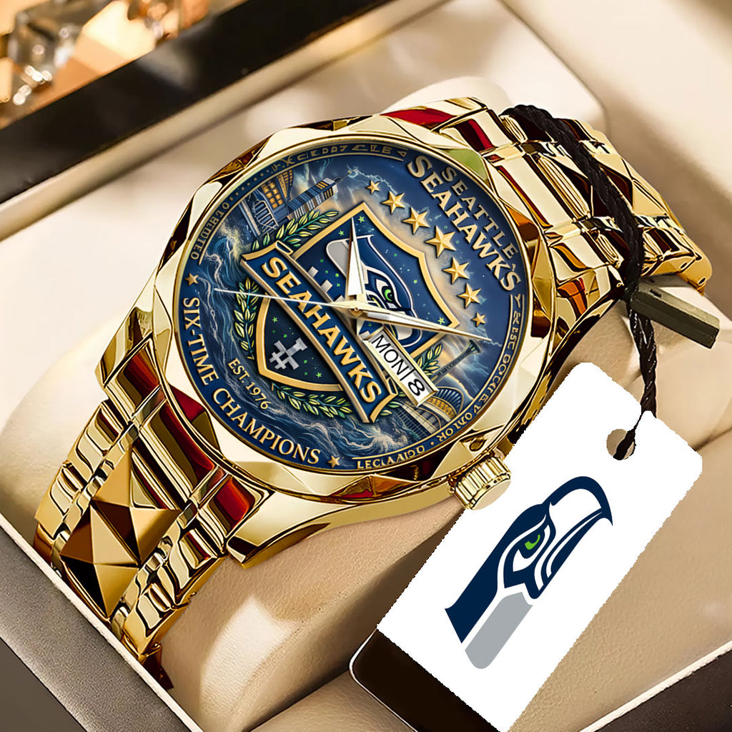 Seattle Seahawks Super Bowl LX 2025 Alloy Luxury Quartz Watch – TANTN20831