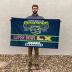 Seattle Seahawks Super Bowl LX Champions 3D Double-side House Flag – MAITM14828