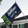 Seattle Seahawks Super Bowl LX Champions 3D Double-side House Flag – MAITM14852