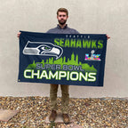 Seattle Seahawks Super Bowl LX Champions 3D Double-side House Flag – MAITM14854