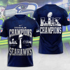 Seattle Seahawks Super Bowl LX Champions 3D Apparel – MAITM14763