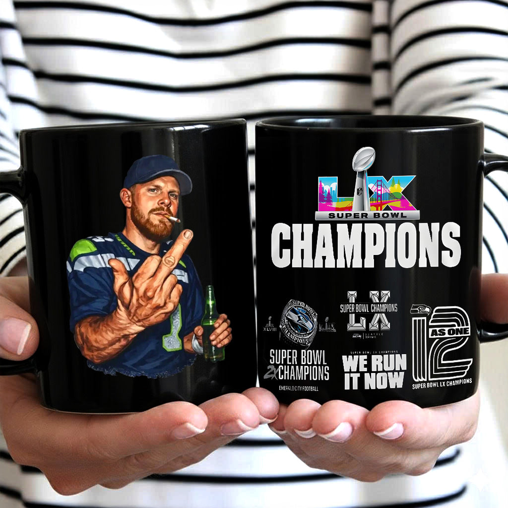 Seattle Seahawks Super Bowl LX Champions Ceramic Mug – MAITM14869