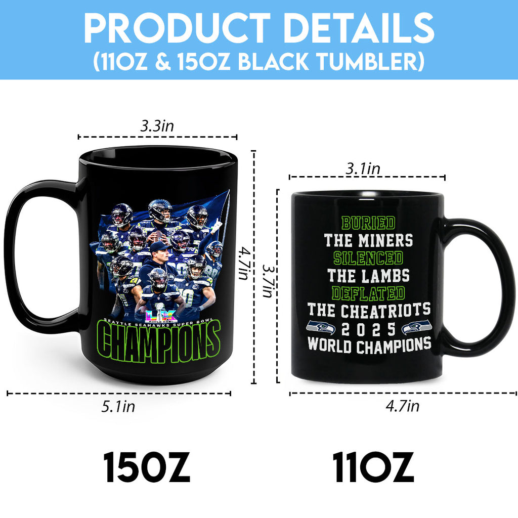 Seattle Seahawks Super Bowl LX Champions Ceramic Mug – HOATT16266