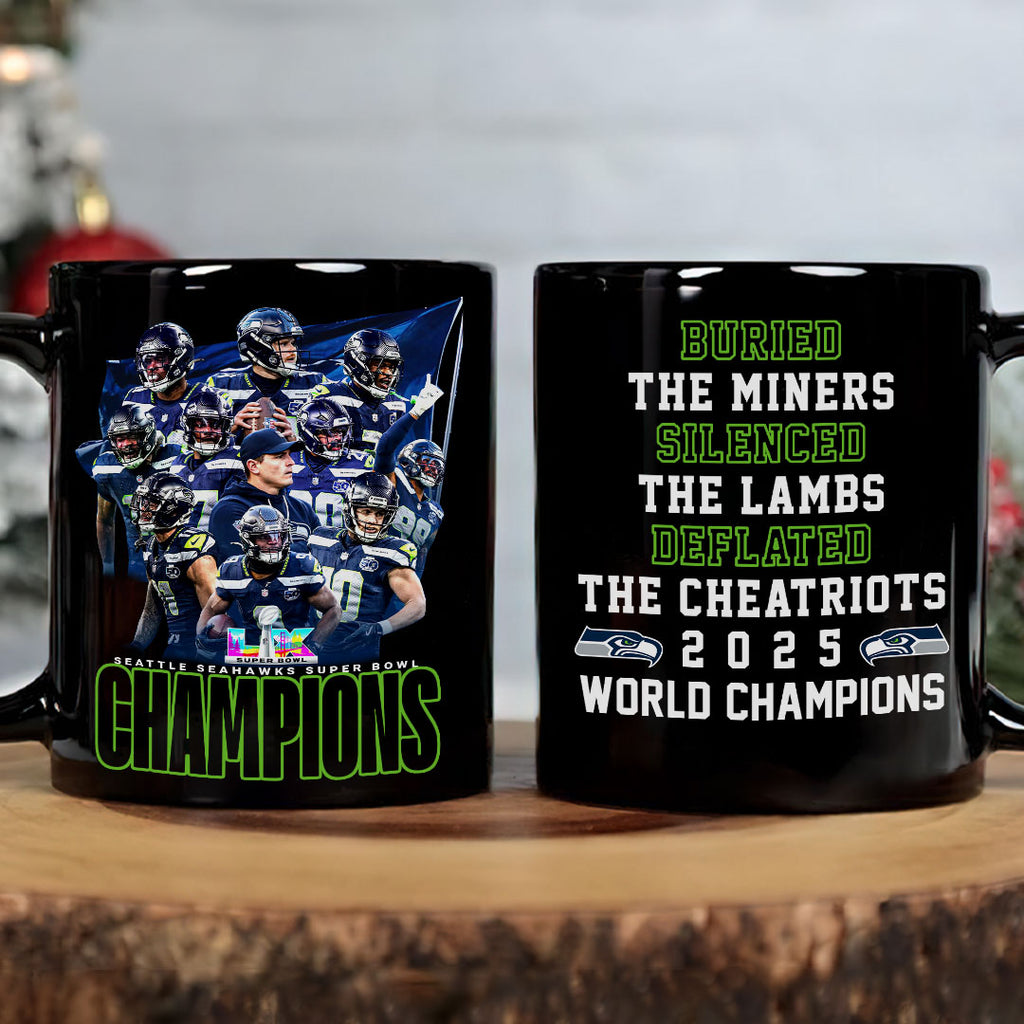 Seattle Seahawks Super Bowl LX Champions Ceramic Mug – HOATT16266