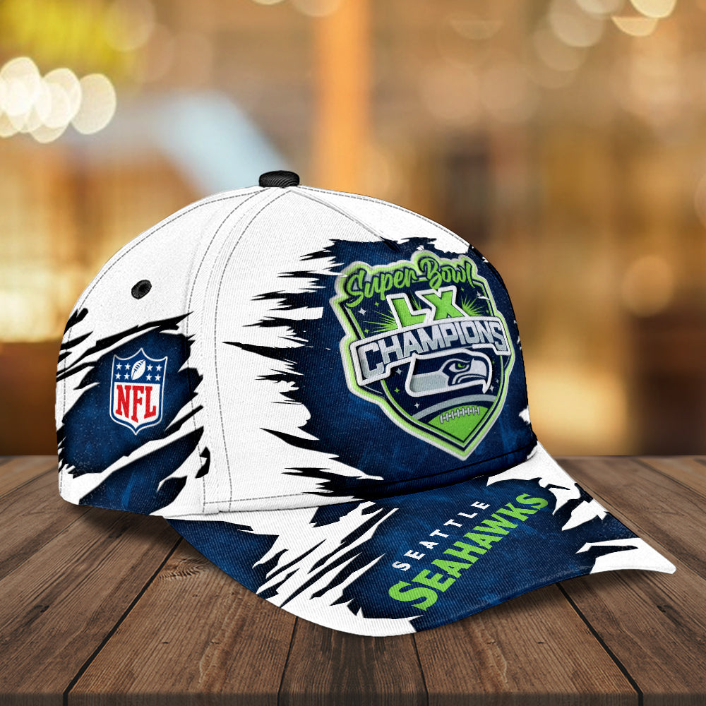 Seattle Seahawks Super Bowl LX Champions Classic Cap – MAITM14850