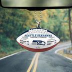 Seattle Seahawks Super Bowl LX Champions Custom shape 2-sided Acrylic Car Ornament – MAITM14872
