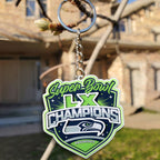 Seattle Seahawks Super Bowl LX Champions Custom Shape 1-sided Keychain – MAITM14831