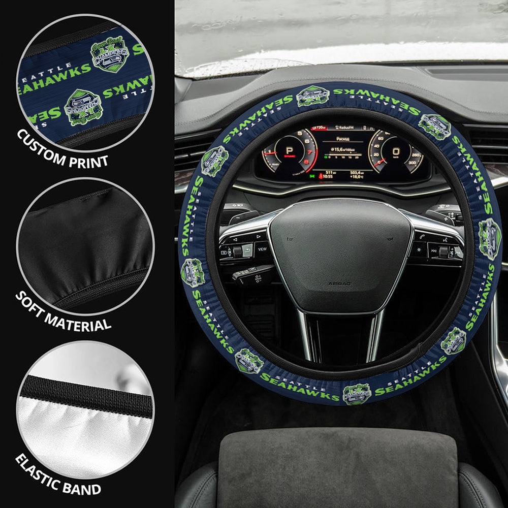 Seattle Seahawks Super Bowl LX Champions Steering Wheel Cover – MAITM14847