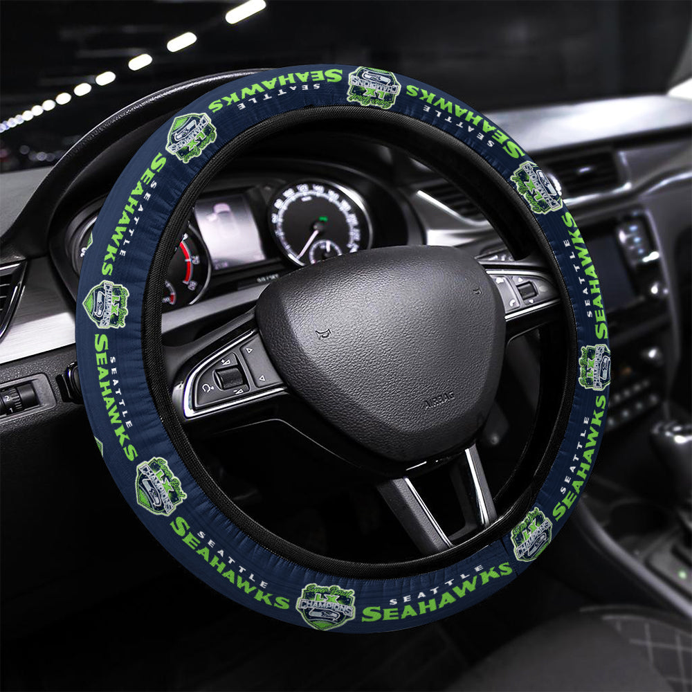 Seattle Seahawks Super Bowl LX Champions Steering Wheel Cover – MAITM14847