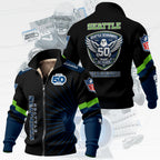 Seattle Seahawks Thick Knit Fleece Jacket – TMTHU3361