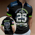 Seattle Seahawks Zip Polo Shirt – TMTHU3549