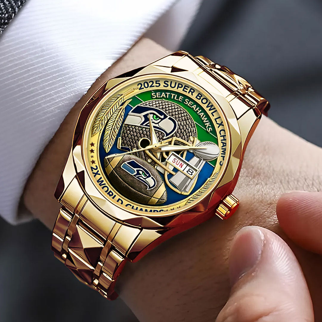 Seattle Seahawks Alloy Luxury Quartz Watch – TMTHU3951