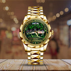 Seattle Seahawks 2025 NFC Champions Alloy Luxury Quartz Watch – TMTHU3476