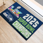 Seattle Seahawks 2025 Super Bowl LX Champions Custom Doormat – TMTHU3872