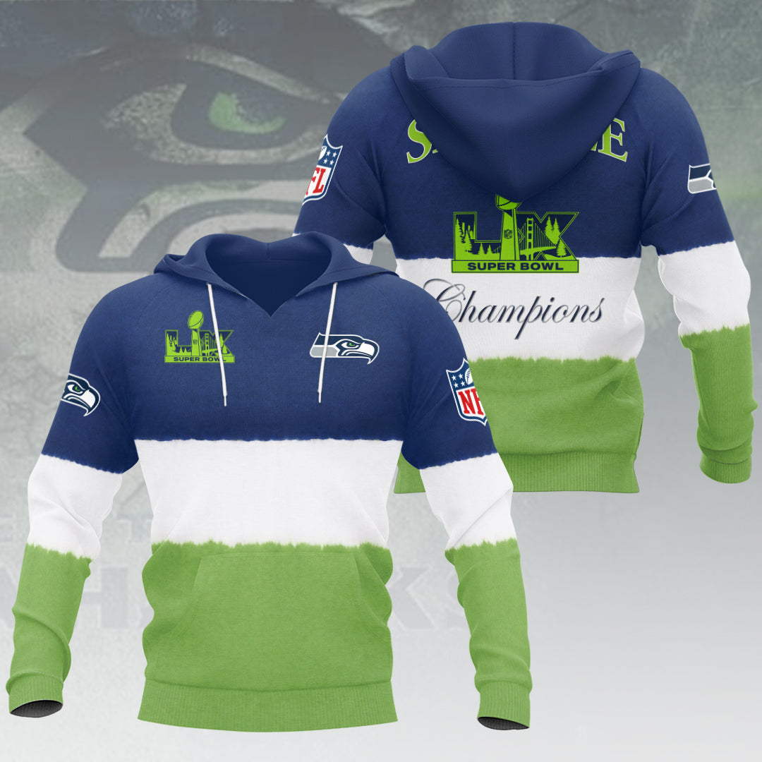 Seattle Seahawks 2025 Super Bowl LX Champions 3D Apparel – HOATT16180