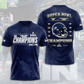 Seattle Seahawks 2025 Super Bowl LX Champions 3D Apparel – TANTN21013