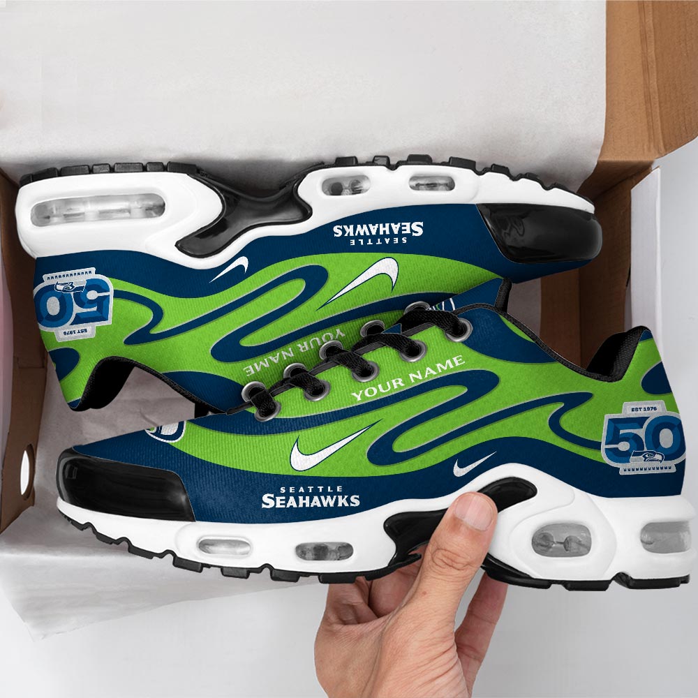 Personalized Seattle Seahawks 50th Anniversary Air Max Shoes – HOATT15751