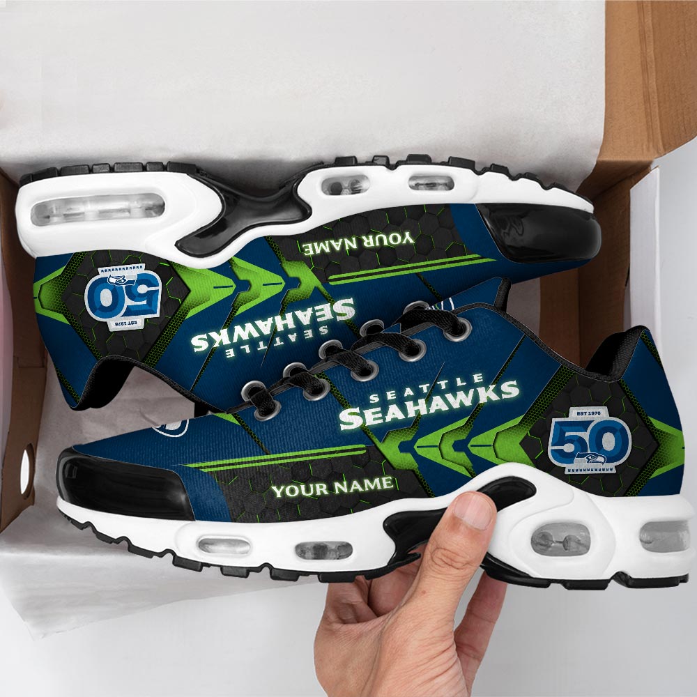 Personalized Seattle Seahawks 50th Anniversary Air Max Shoes – HOATT15756