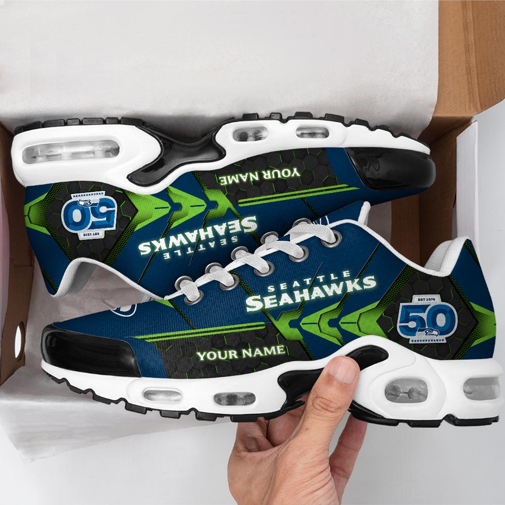 Personalized Seattle Seahawks 50th Anniversary Air Max Shoes – HOATT15756