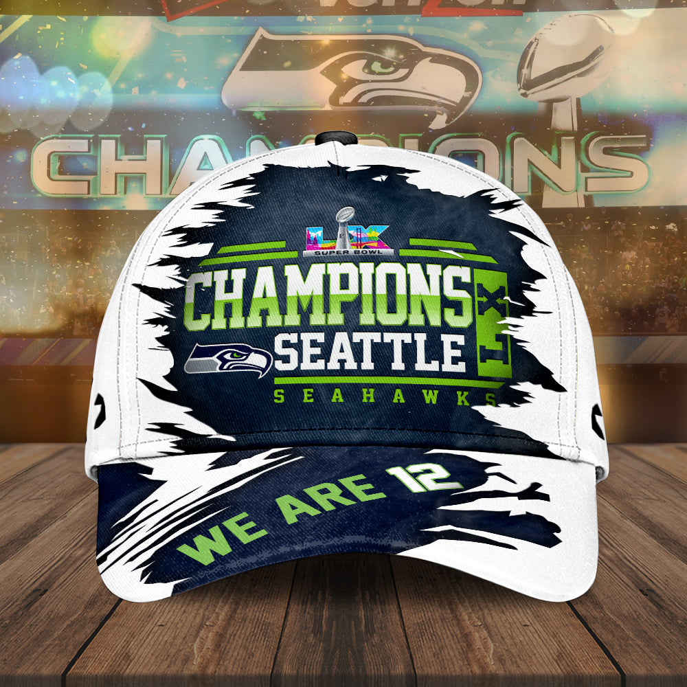 Seattle Seahawks Super Bowl LX Champions Classic Cap – MAITM14779