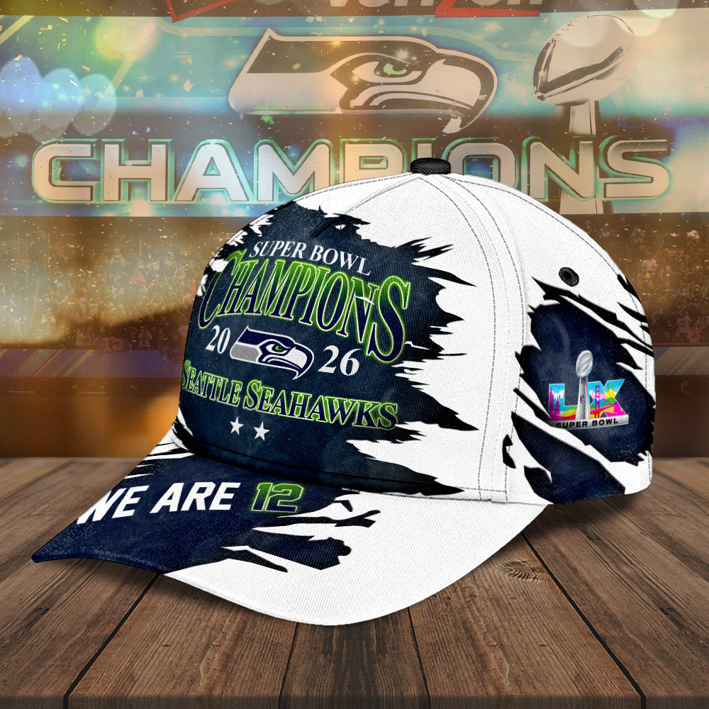 Seattle Seahawks Super Bowl LX Champions Classic Cap – MAITM14782
